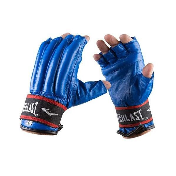 

Перчатки шингарты синие кожаные Everlast, р.L