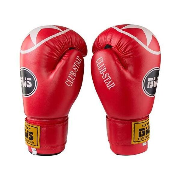 

Боксерские перчатки BWS ClubStar красные 12oz , PU, 3077