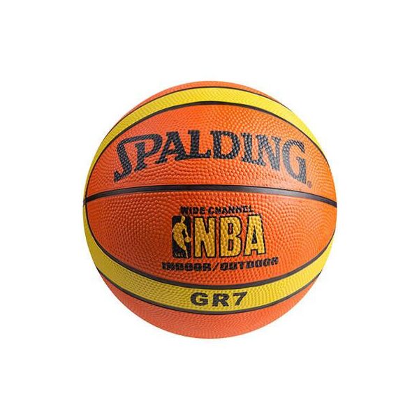 

Мяч баскетбольный резиновый Spalding, №7, полоса