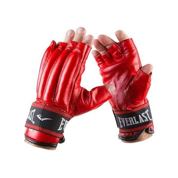 

Перчатки шингарты красные кожаные Everlast, р.L