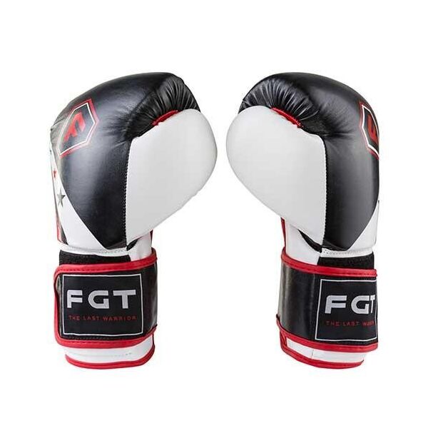

Боксерские перчатки FGT черно-белые 10oz Let'sFight, FLEX, 3077