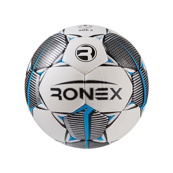 

Мяч футбольный Grippy Ronex RX-33, серебро/голубой