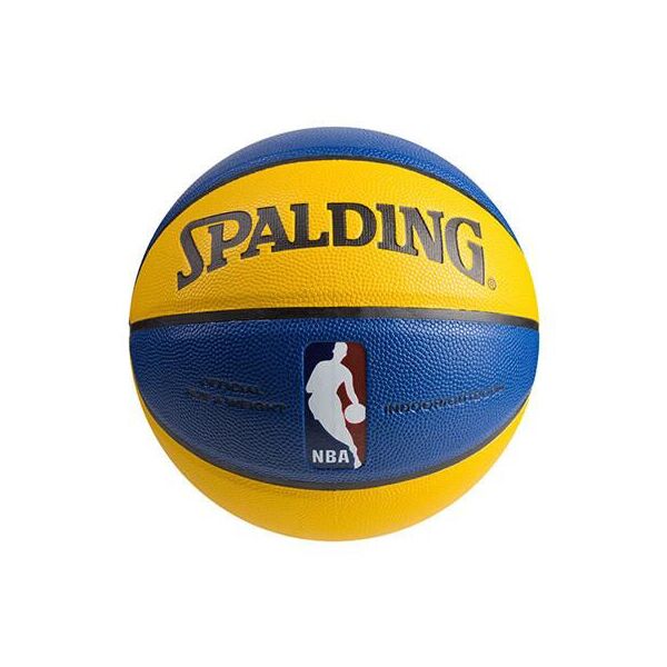 

Мяч баскетбольный Spalding №7 PU желто-синий
