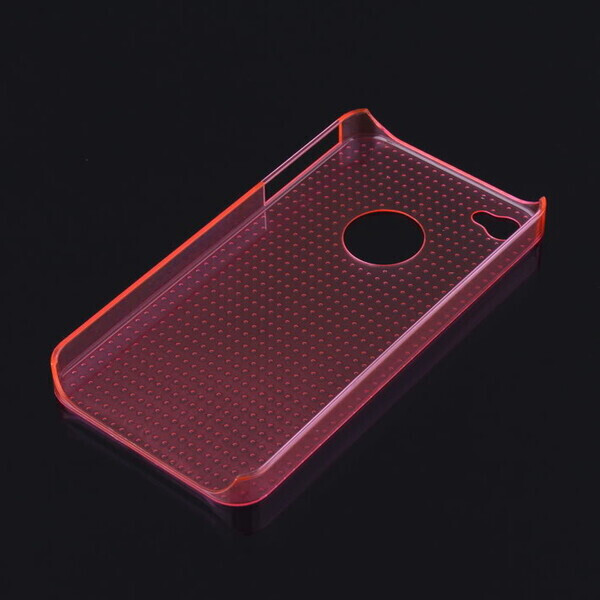 

Розовый прозрачный пластиковый чехол iLoungeMax Dotted для iPhone 4 | 4S