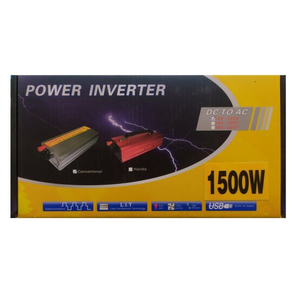 

Преобразователь Power Inverter 1500W c 12V на 220V (Milanov-258)