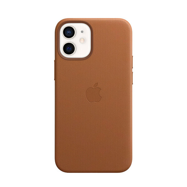 

Кожаный чехол iLoungeMax Genuine Leather Case MagSafe Saddle Brown для iPhone 12 mini ОЕМ