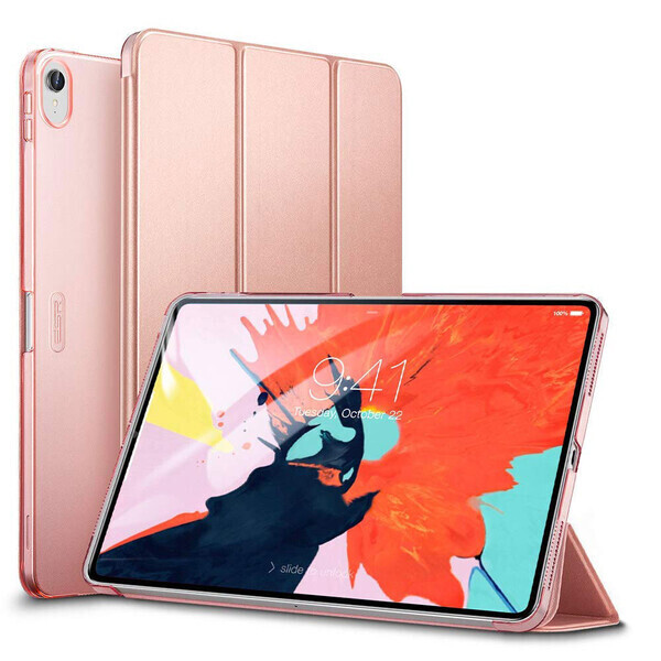 

Кожаный чехол ESR Yippee Color Trifold Smart Case Rose Gold для iPad Pro 12.9" (2018)