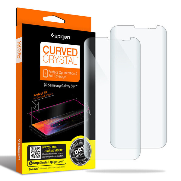 

Защитная пленка Spigen Curved Crystal для Samsung Galaxy S8 Plus