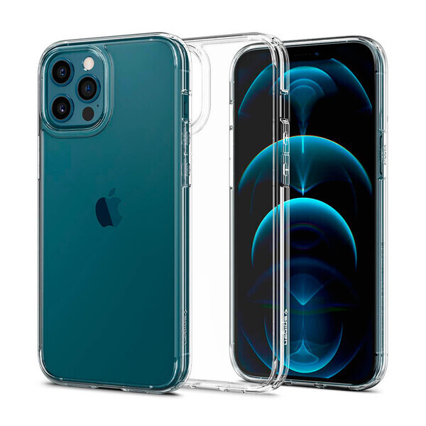 

Прозрачный защитный чехол Spigen Ultra Hybrid Crystal Clear для iPhone 12 | iPhone 12 Pro
