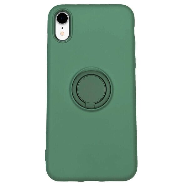 

Силиконовый чехол с кольцом iLoungeMax With Ring Forest Green для iPhone XR