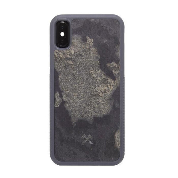 

Чехол из натурального камня Woodcessories Bumper Case Stone Camo Gray для iPhone X | XS