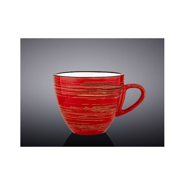 

Чашка чайная Wilmax SPIRAL RED 190мл