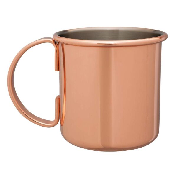 

Барная кружка Moscow mule ровная 500 мл (ручка латунь)