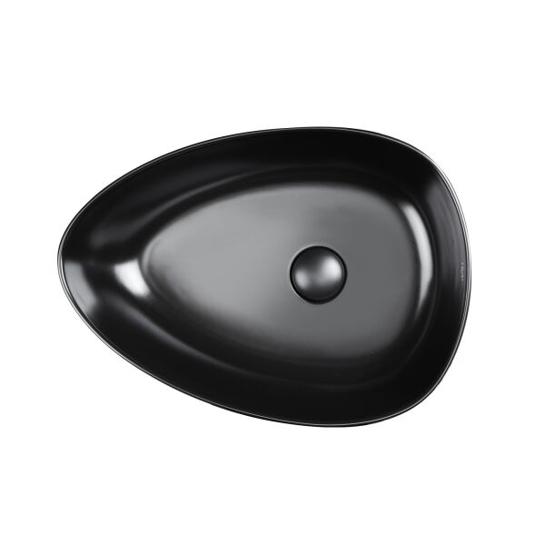 

Раковина Qtap Leo 400x350x160 Matt black с донным клапаном QT1111A053MB