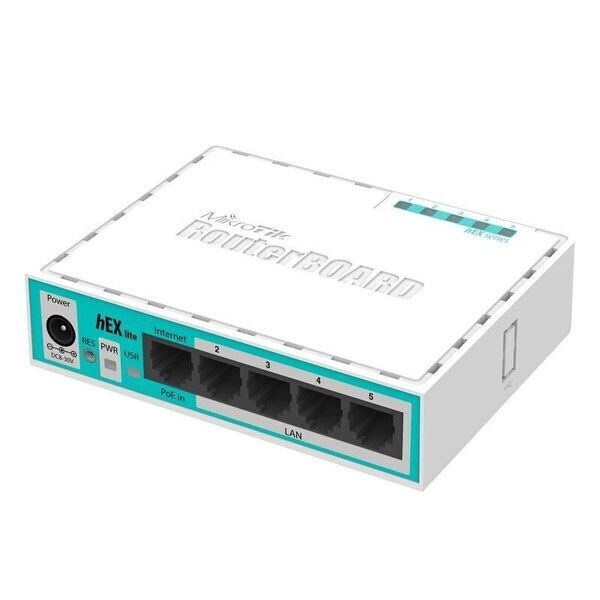 

Wi-Fi роутер Mikrotik hEX lite (RB750r2)