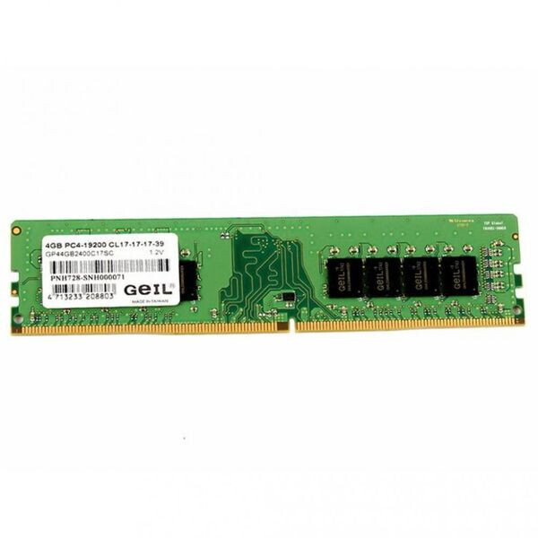 

Модуль памяти Geil 4 GB DDR4 2400 MHz Pristine (GP44GB2400C17SC)
