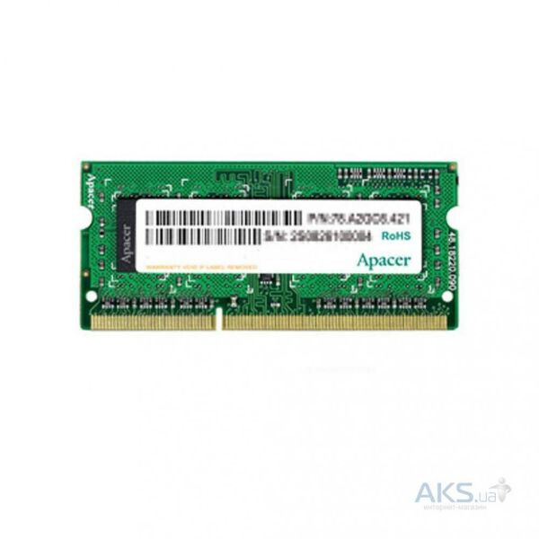 

Модуль памяти Apacer 8 GB SO-DIMM DDR3 1600 MHz (AS08GFA60CATBGC)