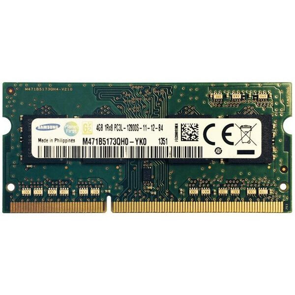 

Оперативная память Samsung 4 GB SO-DIMM DDR3L 1600 MHz (M471B5173QH0-YK0)