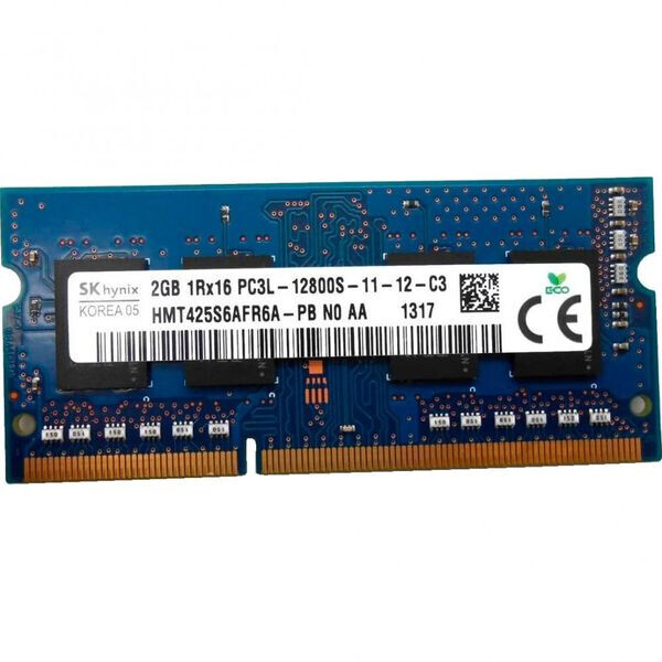 

Модуль памяти SK hynix 2 GB SO-DIMM DDR3 1600 MHz (HMT425S6AFR6A-PB)