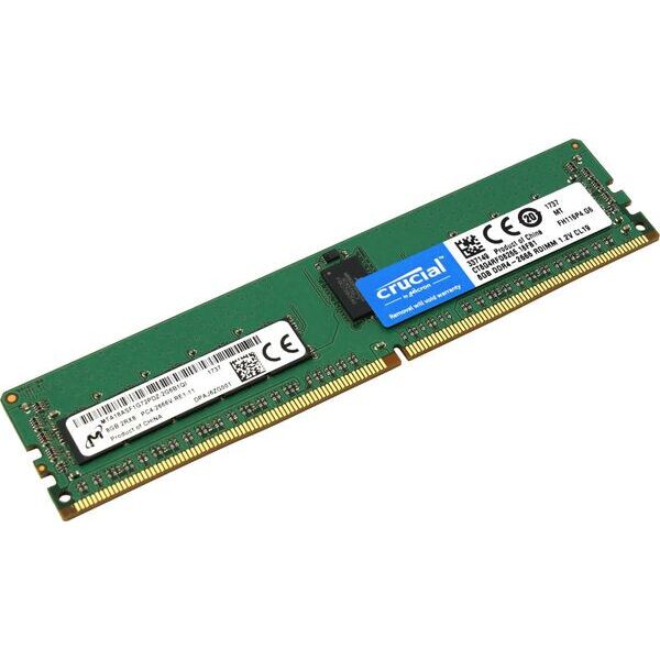 

Модуль памяти Micron Crucial DDR4 2666 8GB ECC REG RDIMM (CT8G4RFD8266)