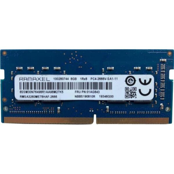 

Модуль памяти Ramaxel 8 GB SO-DIMM DDR4 2666 MHz (RMSA3260ME78HAF-2666)