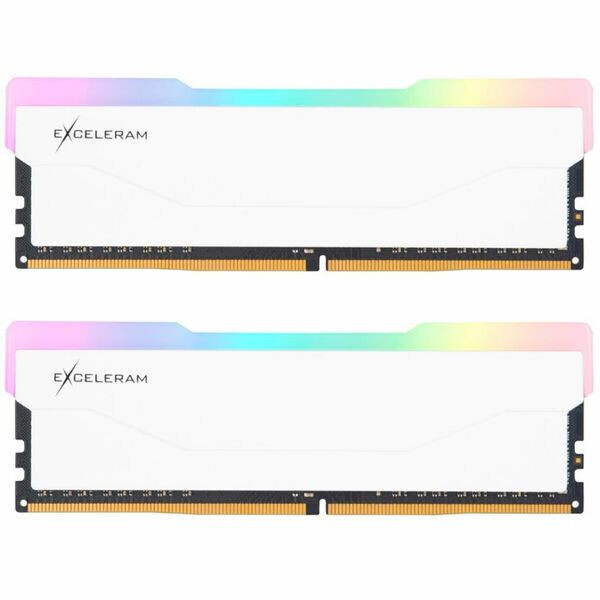 

Модуль памяти Exceleram 16 GB (2x8GB) DDR4 3000 MHz RGB X2 Series White (ERX2W416306AD)