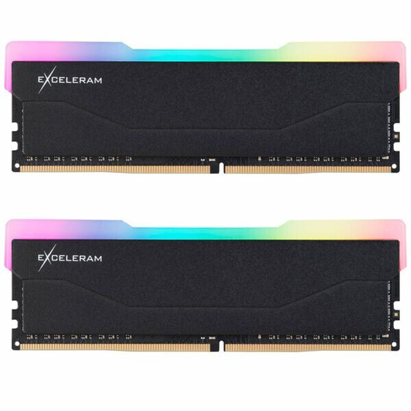 

Оперативная память Exceleram 16 GB (2x8GB) DDR4 3600 MHz RGB X2 Series Black (ERX2B416369AD)