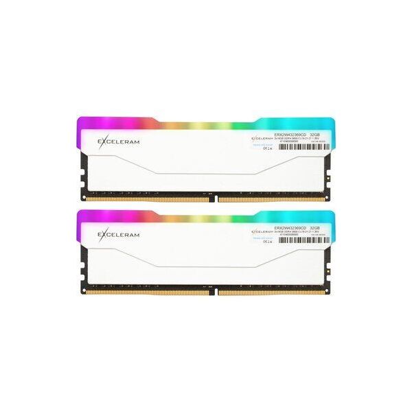 

Модуль памяти eXceleram DDR4 32GB (2x16GB) 3600 MHz RGB X2 Series White (ERX2W432369CD)