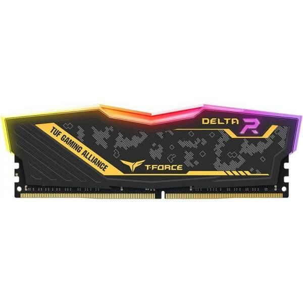 

Оперативная память TEAM 8 GB DDR4 3200 MHz T-Force Delta TUF Gaming RGB (TF9D48G3200HC16C01)