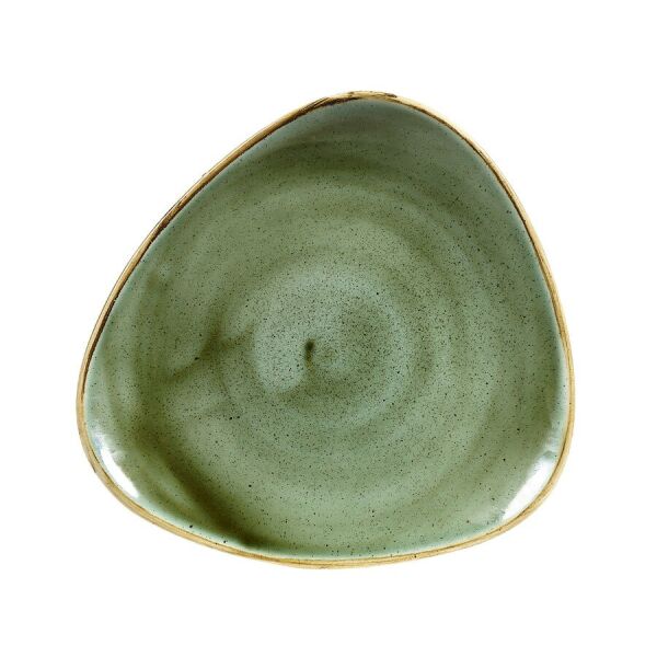 

Тарелка треугольная 26,5 см серия Stonecast Samphire Green
