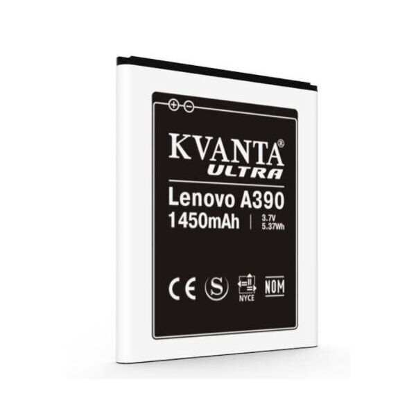 

Аккумулятор Kvanta для Lenovo A390 1450mAh