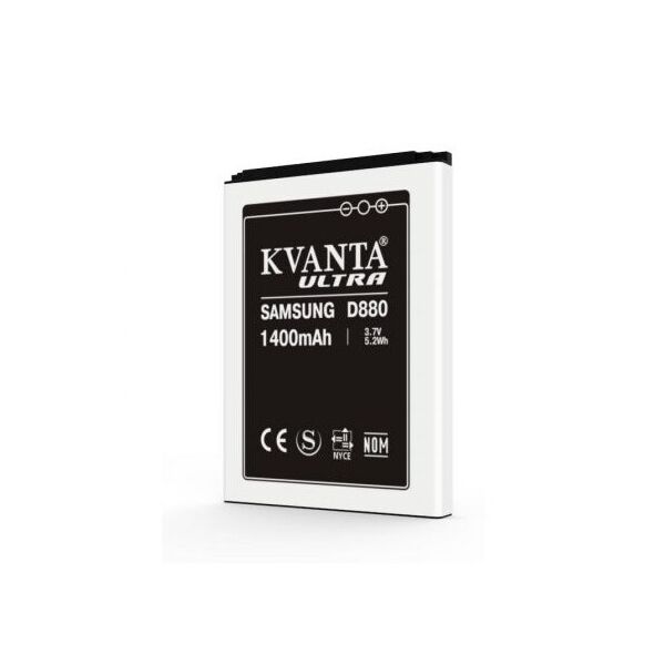 

Аккумулятор Kvanta для Samsung D880 Ultra (1400mAh)