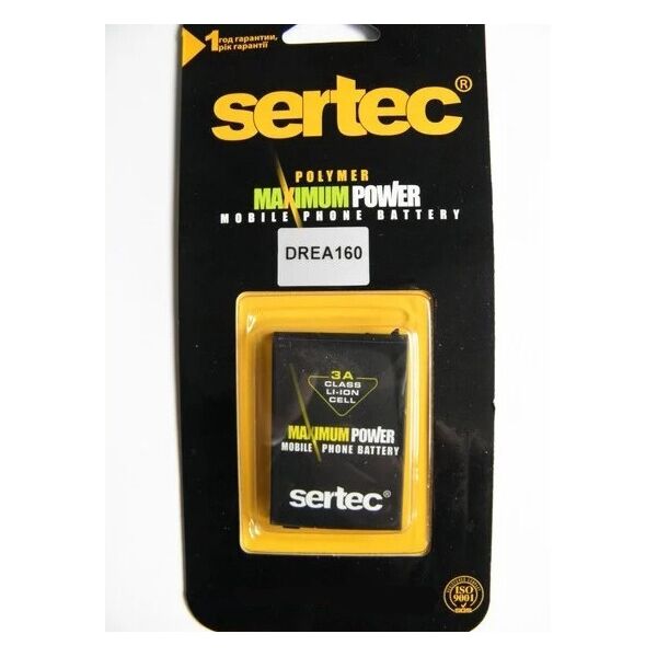 

Аккумулятор "Sertec" DREA160 для HTC G1, Google G1 1150mAh