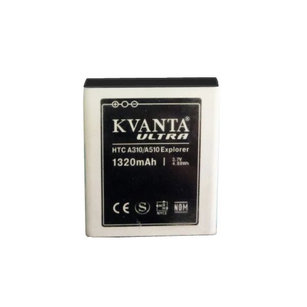 

Аккумулятор "Kvanta Ultra" A310e для HTC A310 / A510 EXPLORER 1320mAh