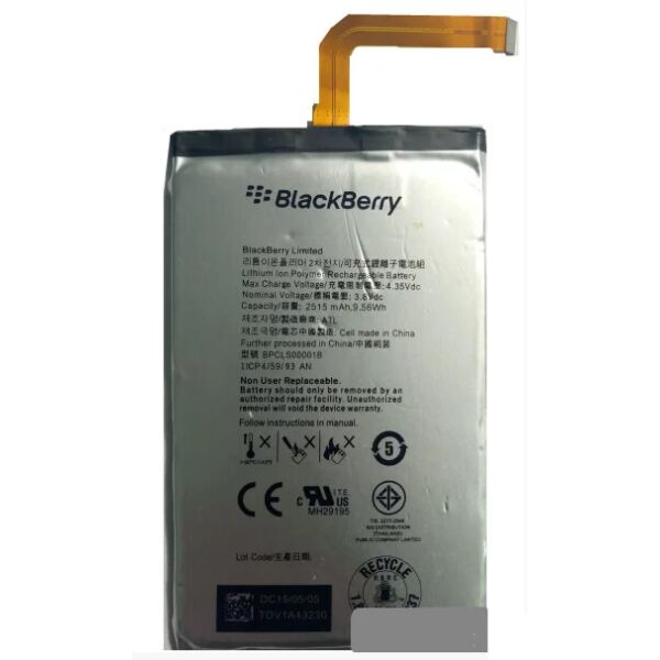 

Аккумулятор "Original" для BlackBerry Q20 (BPCLS00001B) 2515mAh