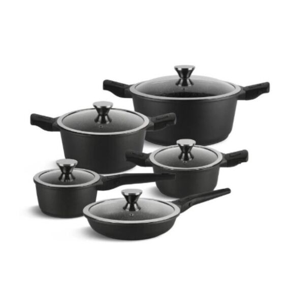 

Набор посуды для приготовления пищи с мраморным покрытием из 10 предметов Edenberg EB-5632 (eb5632rg016)