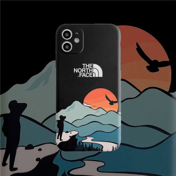 

Чехол для iPhone 11 Pro Max The North Face Закат Черный