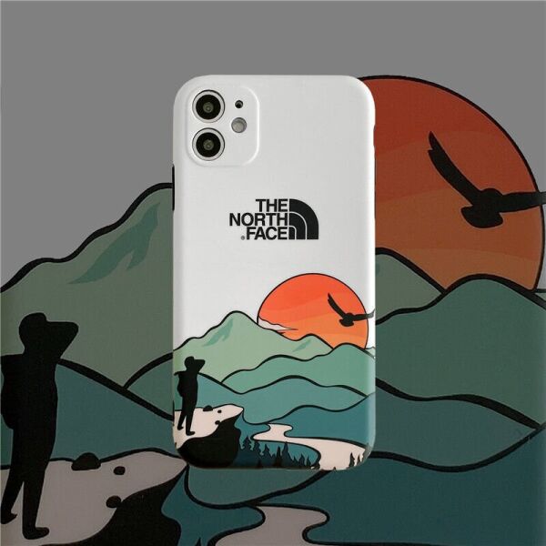 

Чехол для iPhone 11 Pro Max The North Face Закат Белый