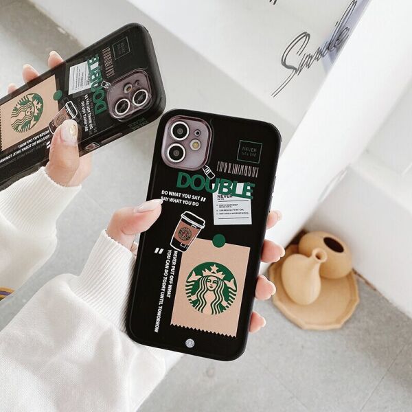 

Чехол для iPhone 7 Plus/8 Plus Starbucks с защитой камеры Черный