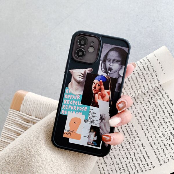 

Чехол для iPhone 11 Pro Lady Fashion с боковой печатью и защитой камеры Черный