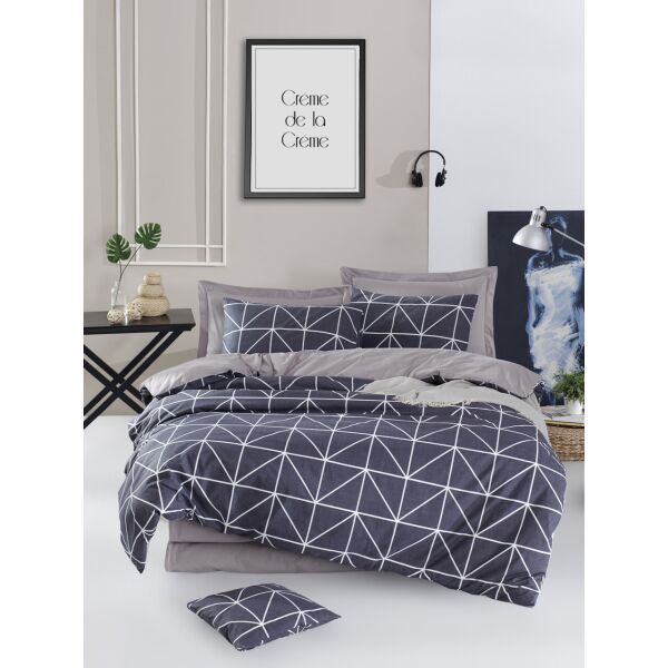 

Постельное белье Lotus Home Perfect Ranforce - Livo антрацит евро