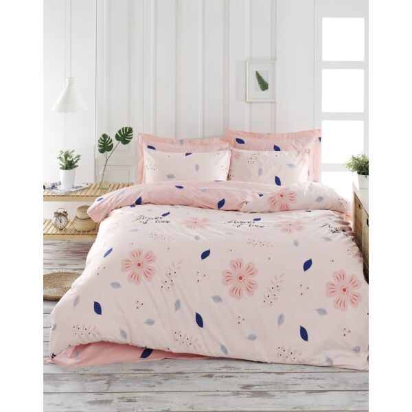 

Постельное белье Lotus Home Perfect Ranforce - Flowers розовый семейный