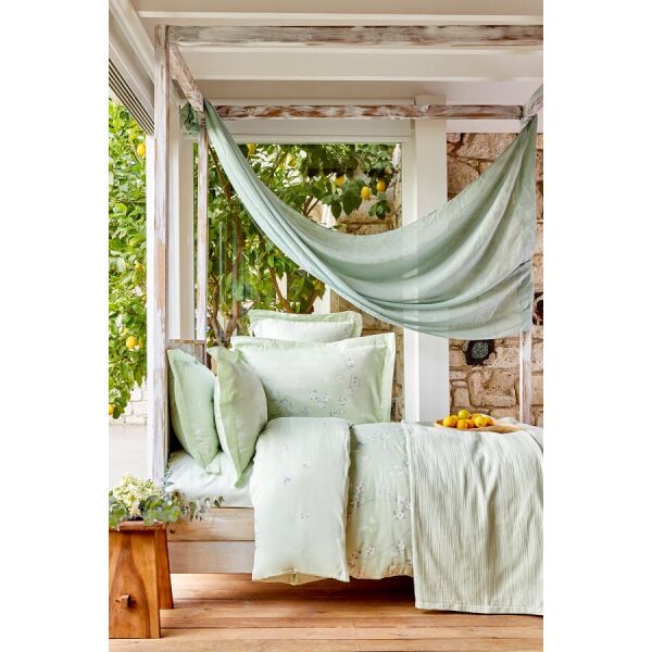 

Постельное белье Karaca Home - Nadia yesil зеленый pike jacquard 220*230 евро