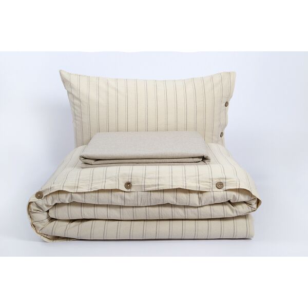 

Постельное белье Barine Washed cotton - Sunday beige бежевый семейный