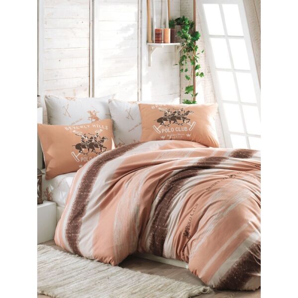 

Постельное белье Beverly Hills Polo Club ранфорс - BHPC 031 Salmon евро