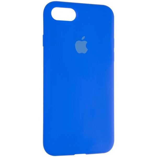 

Чехол Fiji Silicone Case для Apple iPhone 8 бампер накладка Full Soft Sapphire Blue