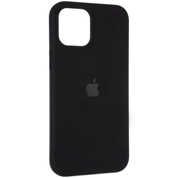 

Чехол Fiji Silicone Case для Apple iPhone 12 бампер накладка Full Soft Black