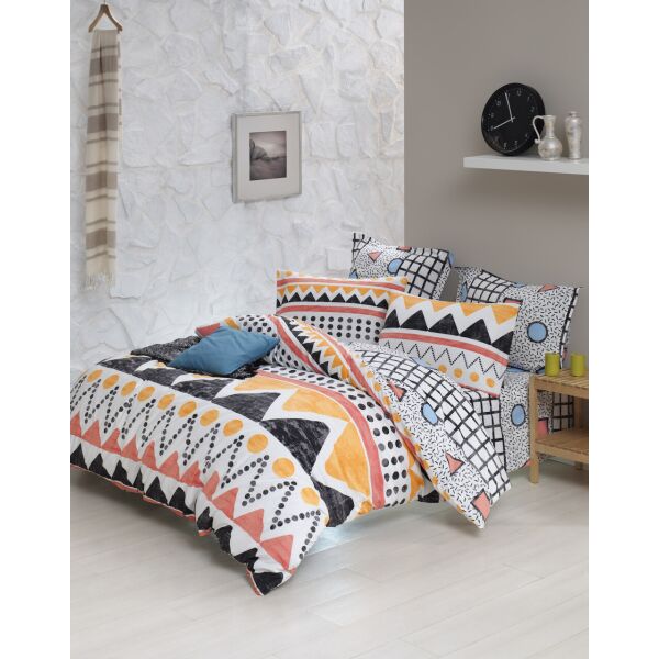 

Постельное белье Lotus Home Perfect Ranforce - Bettina желтый полуторный