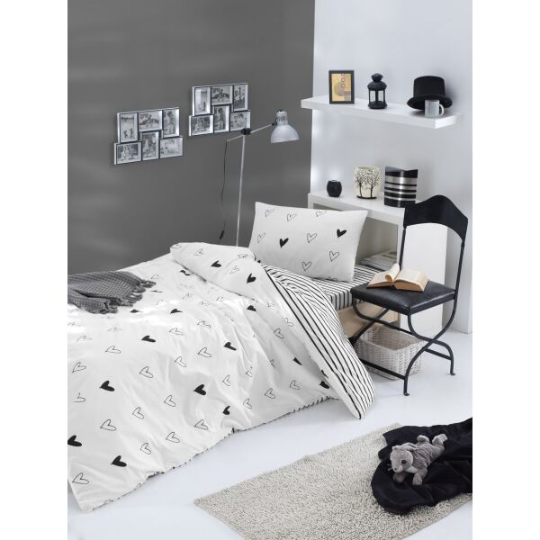 

Постельное белье Lotus Home Perfect Ranforce - Juddy белый полуторный