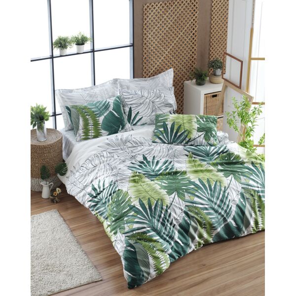 

Постельное белье Lotus Home Perfect Ranforce - Freshness зеленый евро